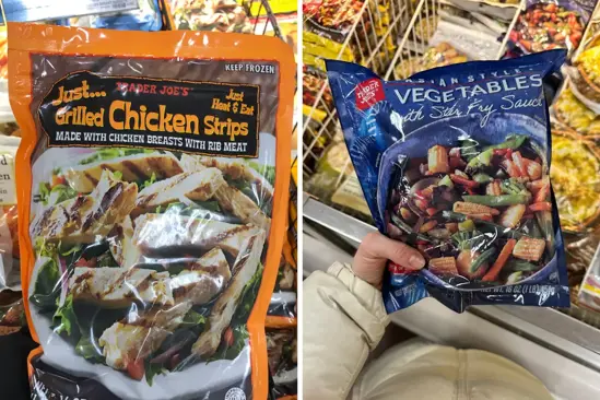 grilled chicken strips and veggie stir fry